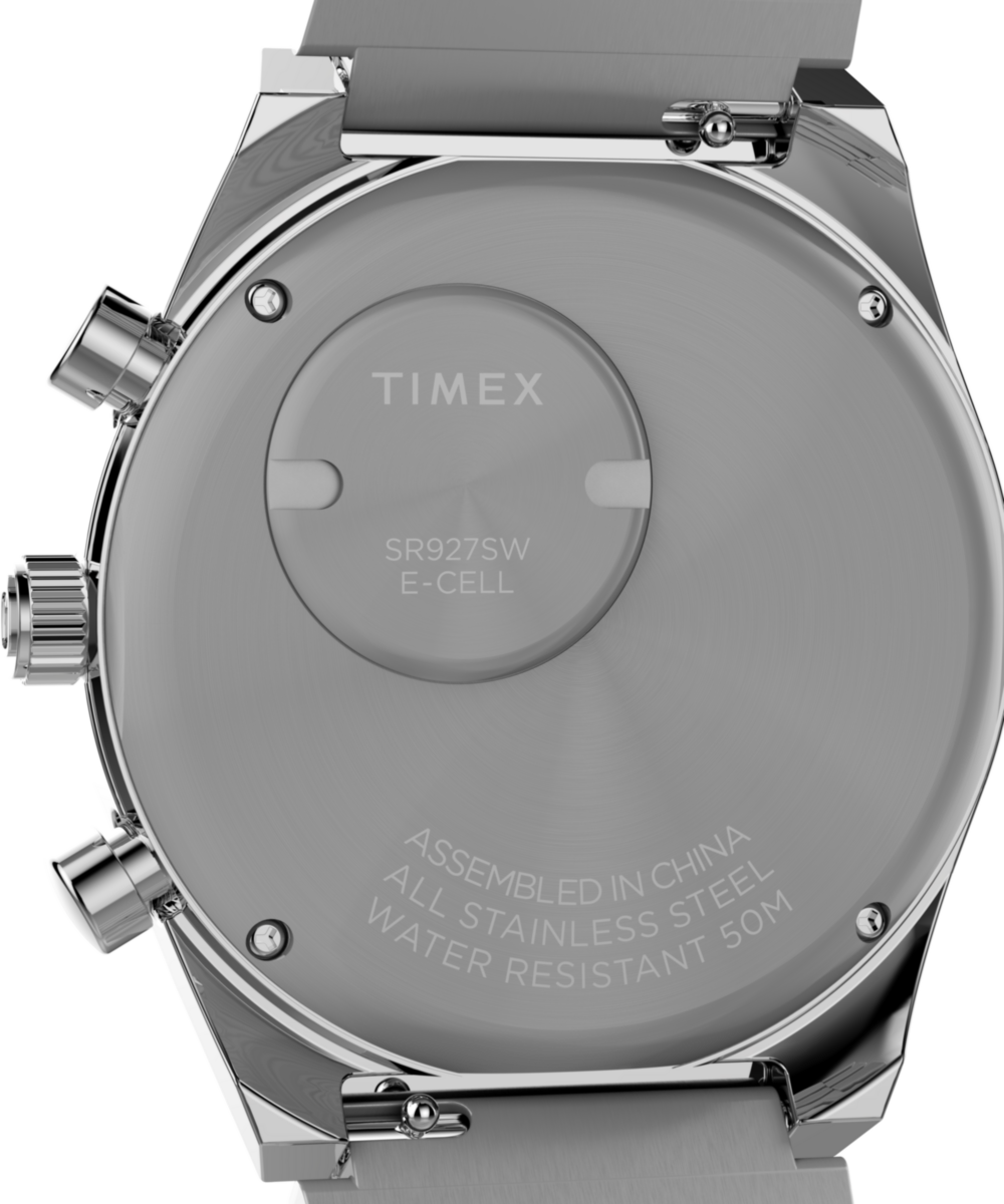 Q Timex Falcon Eye Chronograph 40mm Stainless Steel Bracelet Watch - Image 4
