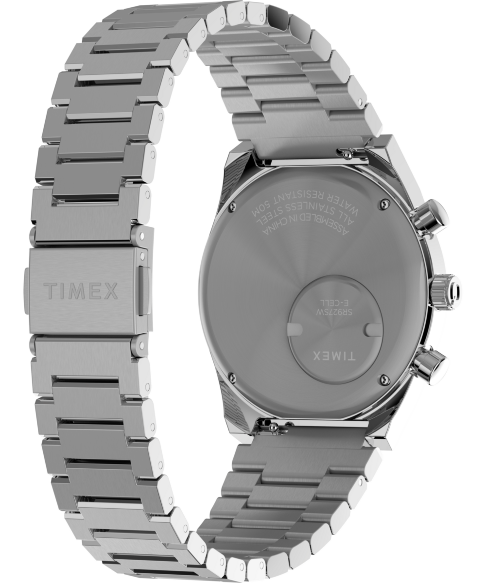 Q Timex Falcon Eye Chronograph 40mm Stainless Steel Bracelet Watch - Image 5