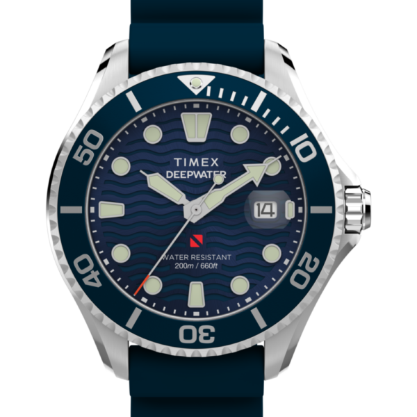 Deepwater Meridian 200 44mm Synthetic Rubber Strap Watch 