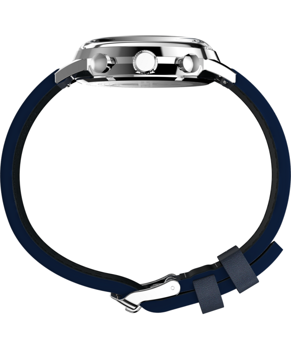 Marlin® Chronograph Tachymeter 40mm Leather Strap Watch - Image 5
