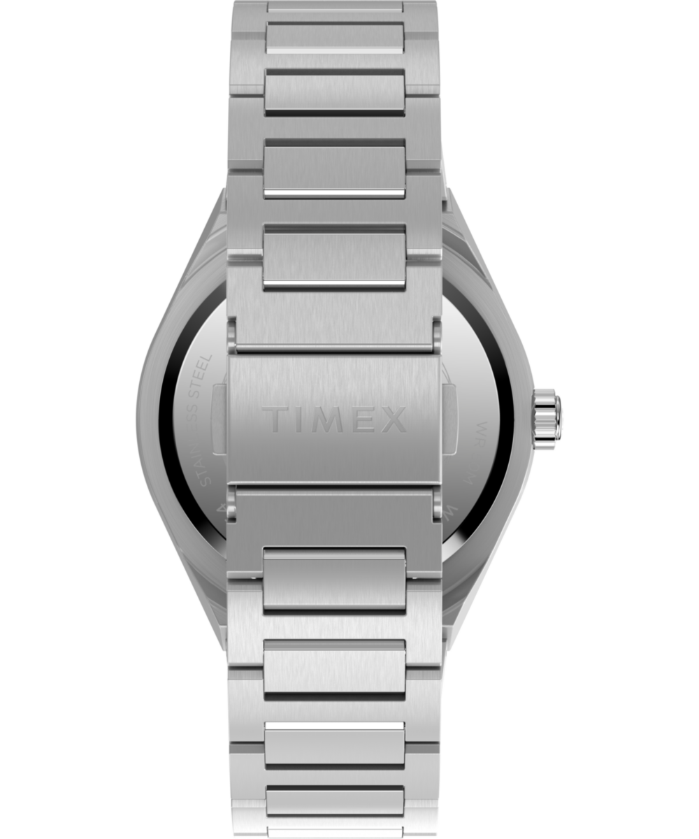 Q Timex® Continental GMT 39mm Stainless Steel Bracelet Watch - Image 4
