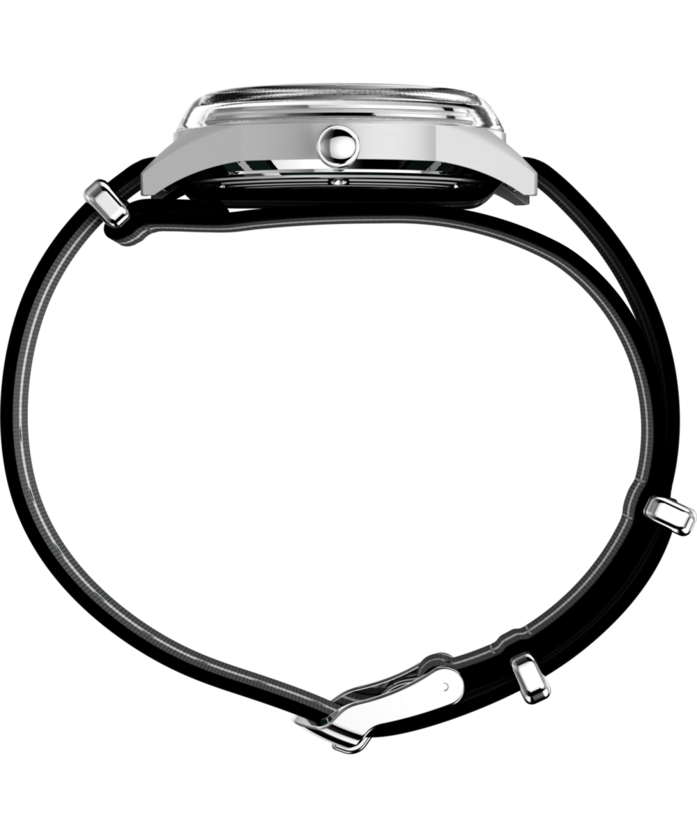 Marlin® Jet Quartz 38mm Fabric Strap Watch - Image 2
