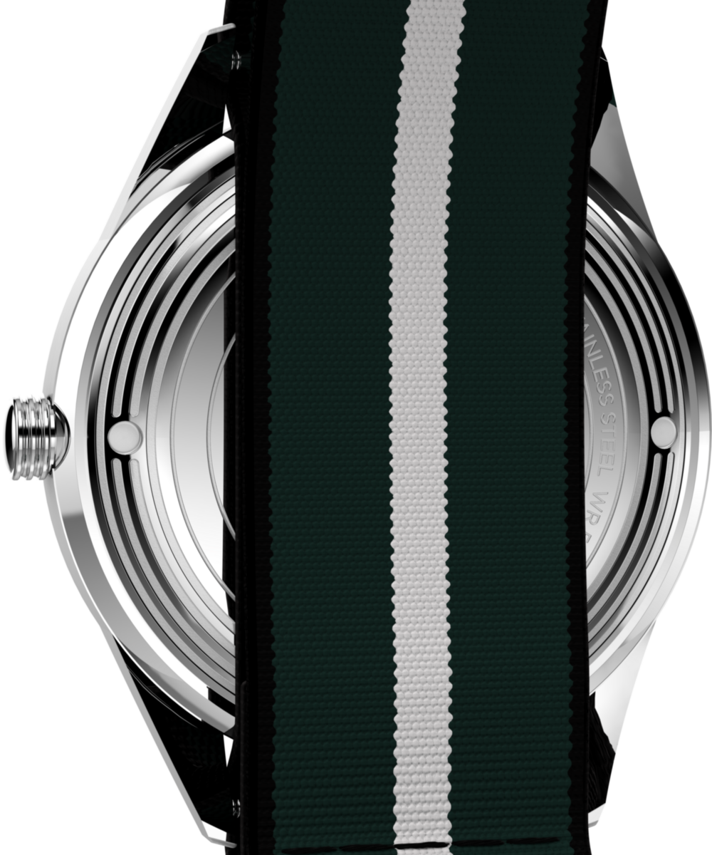 Marlin® Jet Quartz 38mm Fabric Strap Watch - Image 4