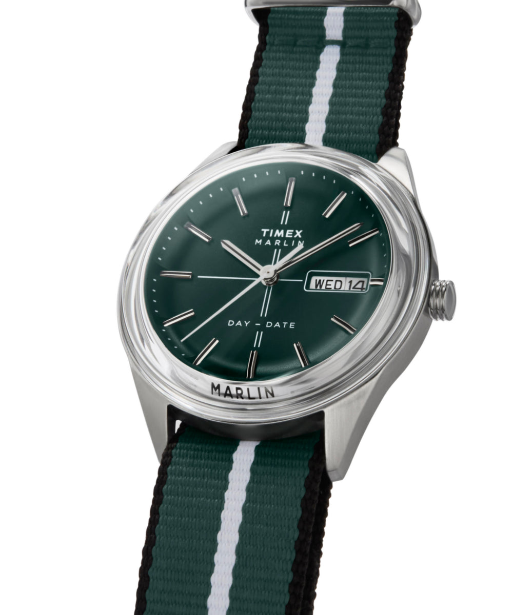 Marlin® Jet Quartz 38mm Fabric Strap Watch - Image 6