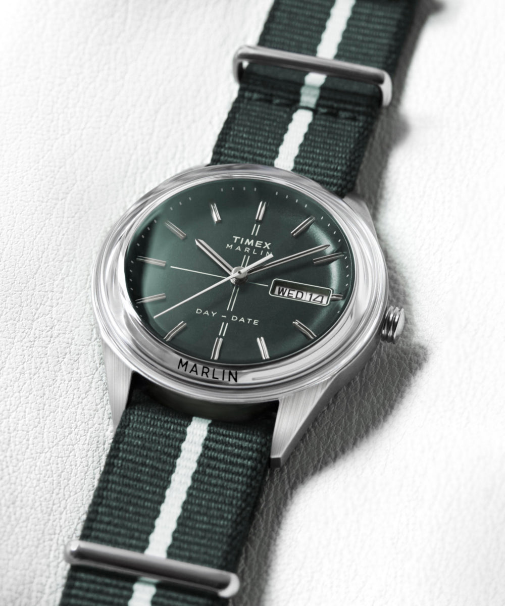 Marlin® Jet Quartz 38mm Fabric Strap Watch - Image 7