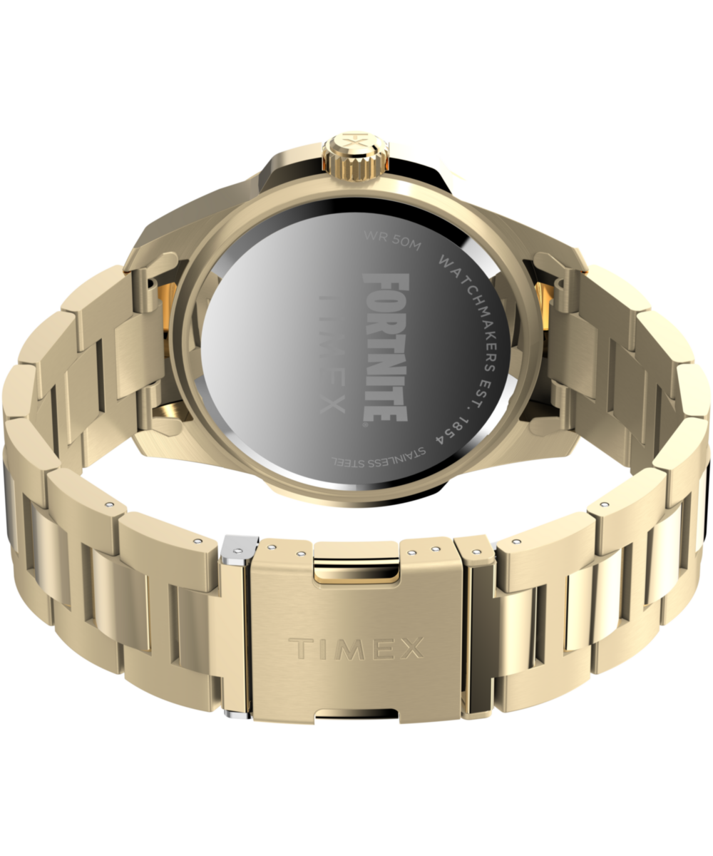 Timex x Fortnite Essex 45mm Stainless Steel Bracelet Watch - Image 5