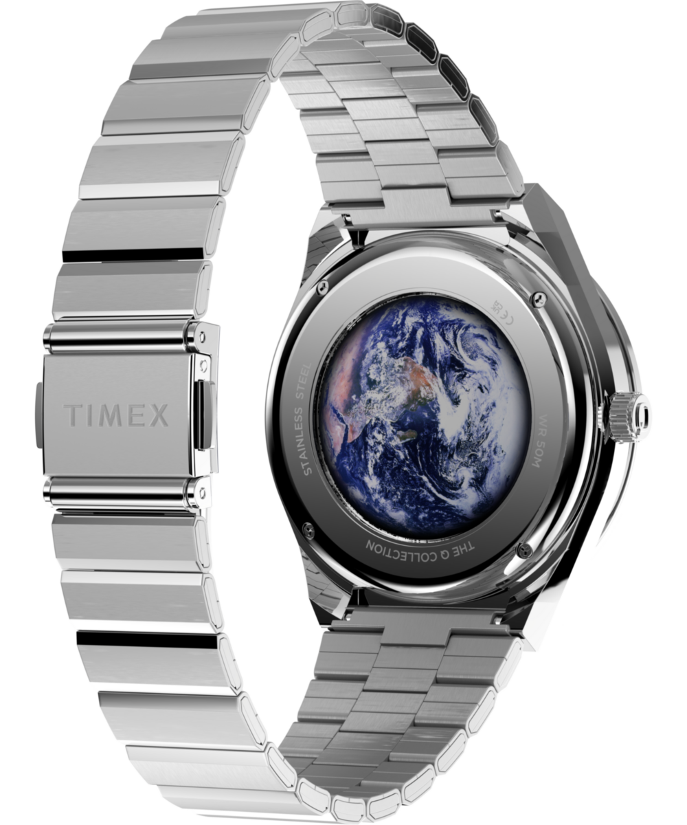 Q Timex NASA 40mm Stainless Steel Bracelet Watch - Image 6