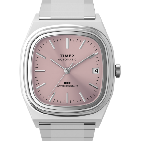 Timex® Automatic 1983 E Line 34mm Stainless Steel Expansion Band Watch