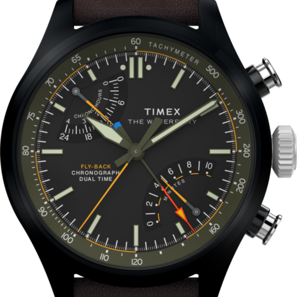Waterbury Ace Fly-Back Chronograph 43mm Leather Strap Watch