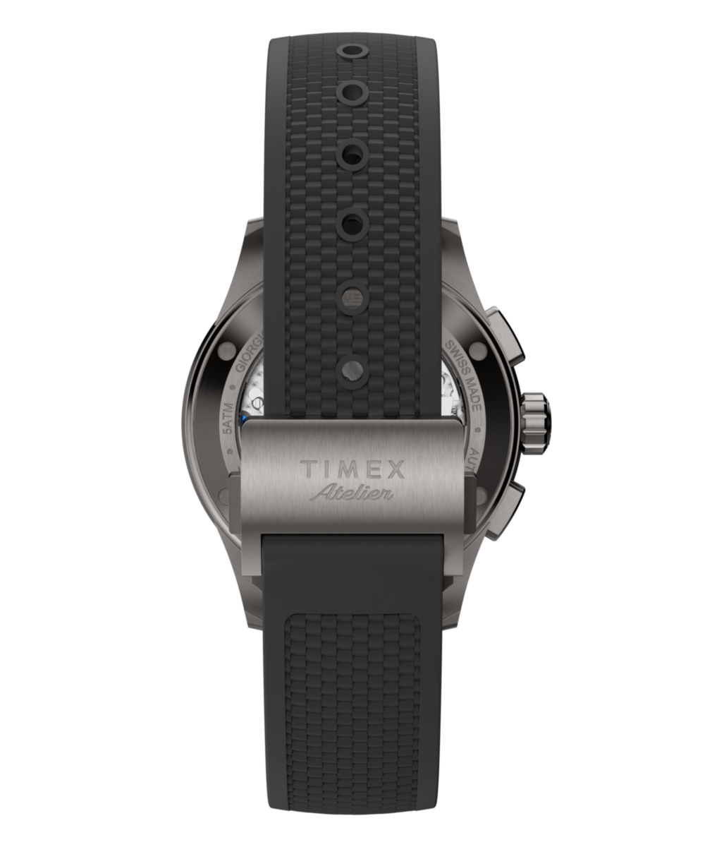 Timex Atelier Chronograph Automatic M1a Ti 42mm Swiss Made NBR Synthetic Rubber Strap - Image 3