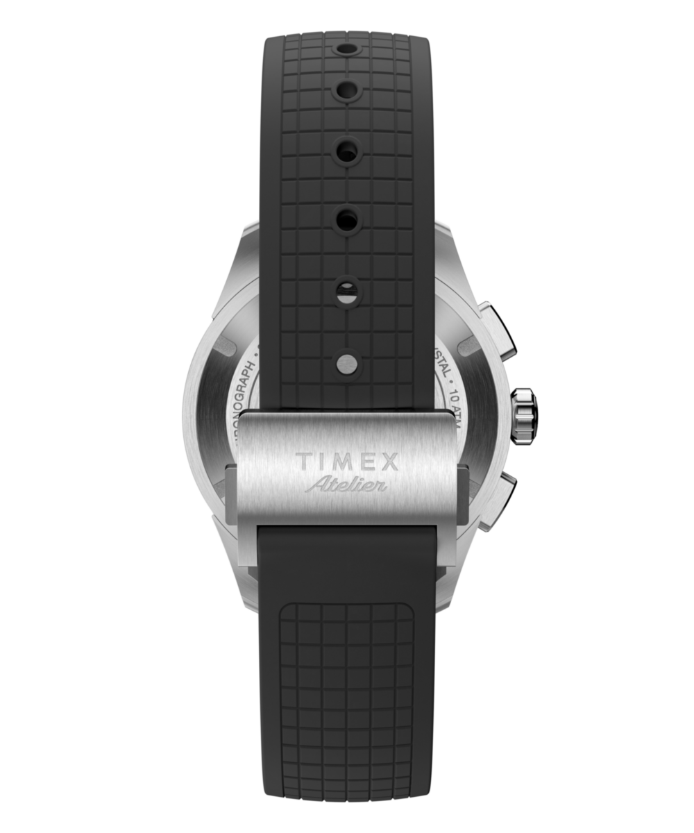 Timex Atelier Chronograph Quartz M1q 40mm Swiss Made NBR Synthetic Rubber Strap - Image 3